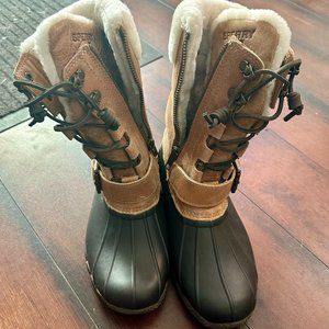 Sperry saltwater misty camel womens size 6